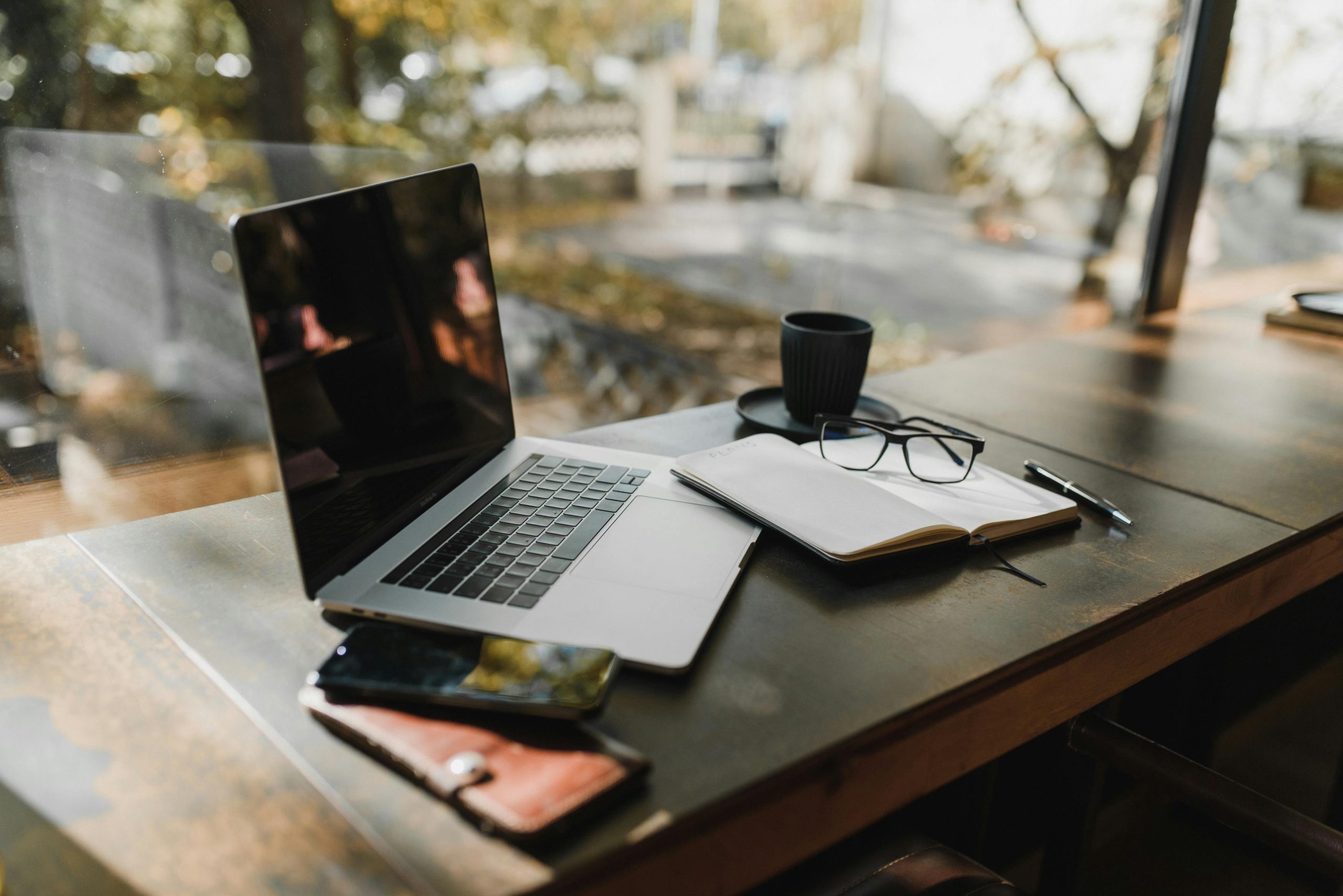 Laptop, Phone & Book